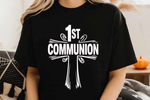 1st Communion PNG for T-Shirt Designs