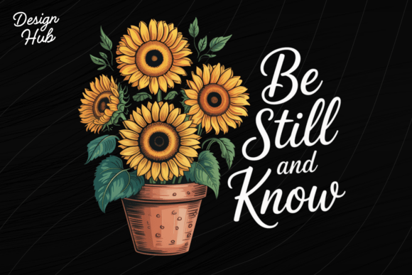 Be Still and Know, Sunflower Shirt — T-Shirt Designs
