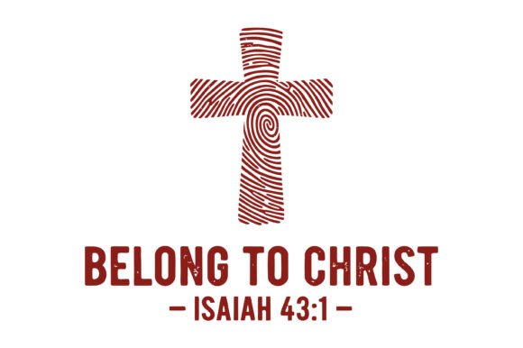 Belong to Christ Cross Art for T-Shirt Designs
