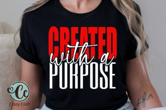 Created with Purpose Shirt Svg Png for Local Branding