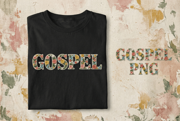 Floral Gospel Pig Typography Design for T-Shirt Designs