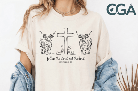 Follow the Word Not the Herd PNG — T-Shirt Designs