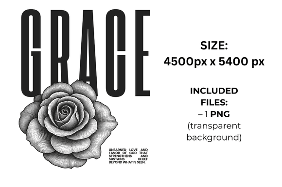 Grace Definition Minimalist Style T-Shirt Designs