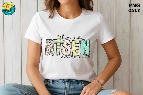 He Is Risen SVG Bundle – Matthew 28 6 for T-Shirt Designs