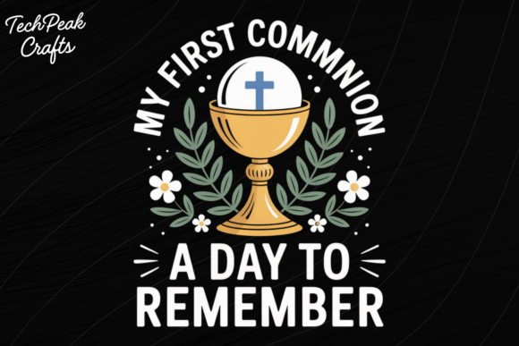 My First Communion PNG for T-Shirt Designs
