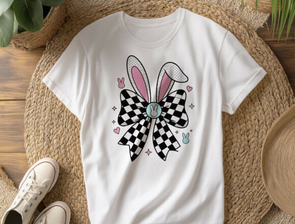 Retro Easter Bunny Coquette PNG, Vintage for T-Shirt Designs