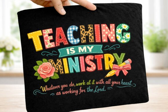 Teaching is My Ministry Vintage Teacher T-Shirt Designs